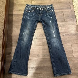 Miss me bootcut distressed jeans 28 x 30